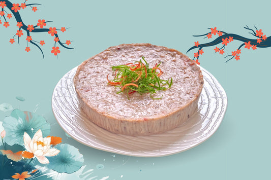 Steamed Yam Cake with Kam Hua and Sakura